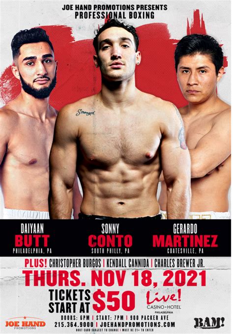 sonny conto next fight